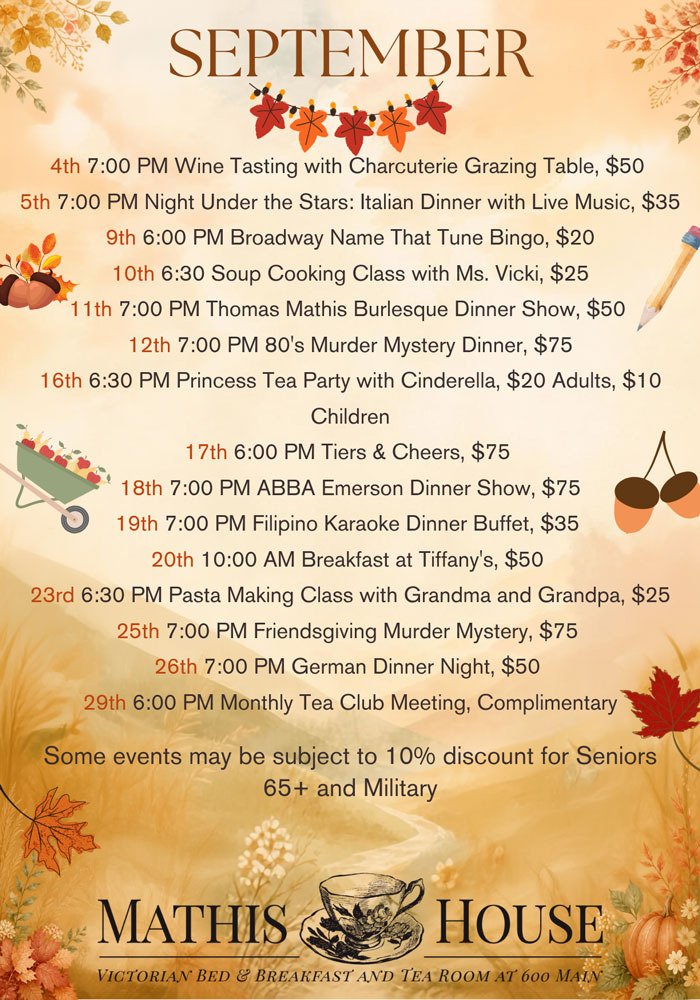 September Events Flier